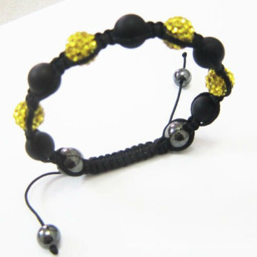 New Design Shamballa Bracelets Crystal Balls With Agate BR68